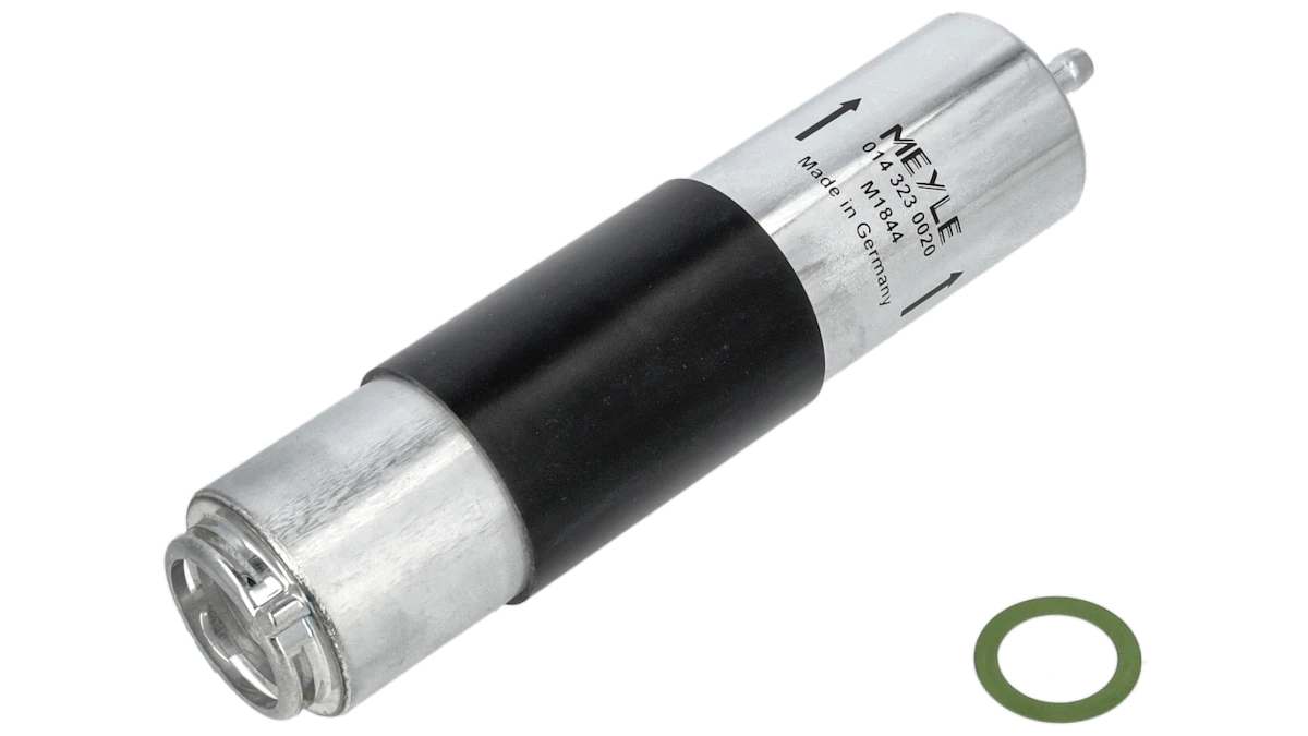 Photo of a MEYLE fuel filter.