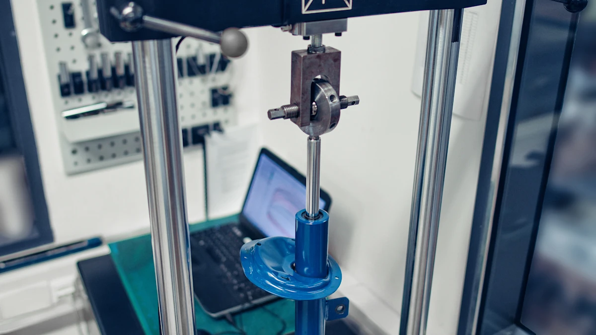 Person checks the data of a quality inspection by a machine on the monitor.